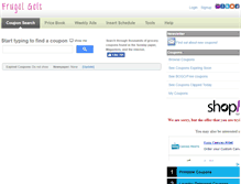 Tablet Screenshot of frugalgals.coupontom.com