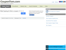 Tablet Screenshot of coupontom.com